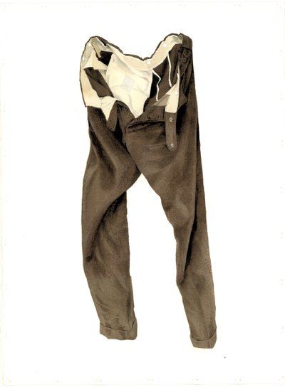 Bruine Ribfluwelen Broek (Michael) door Miles Contemporary Artist Thistlethwaite